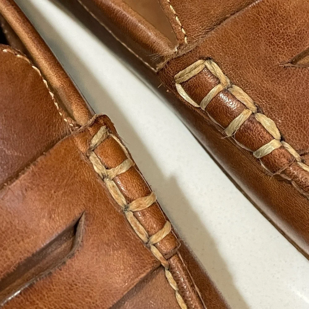 Cole Haan British Tan Leather Driving Loafers